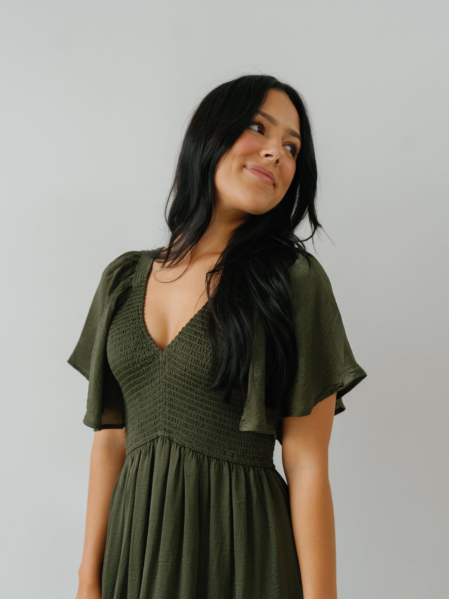 Photo Shoot Ready Dress - Olive