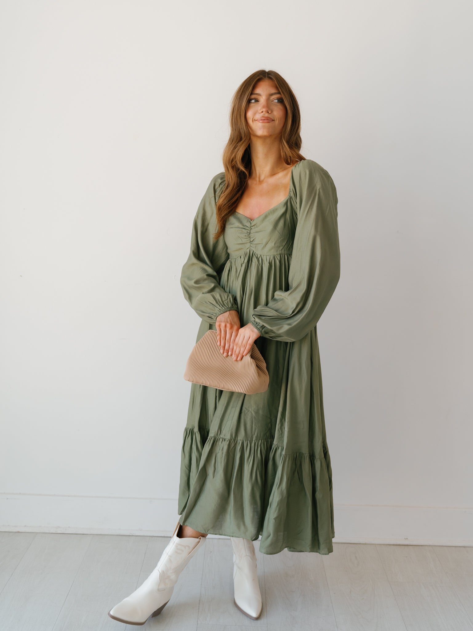 Montreal Mist Dress - Olive