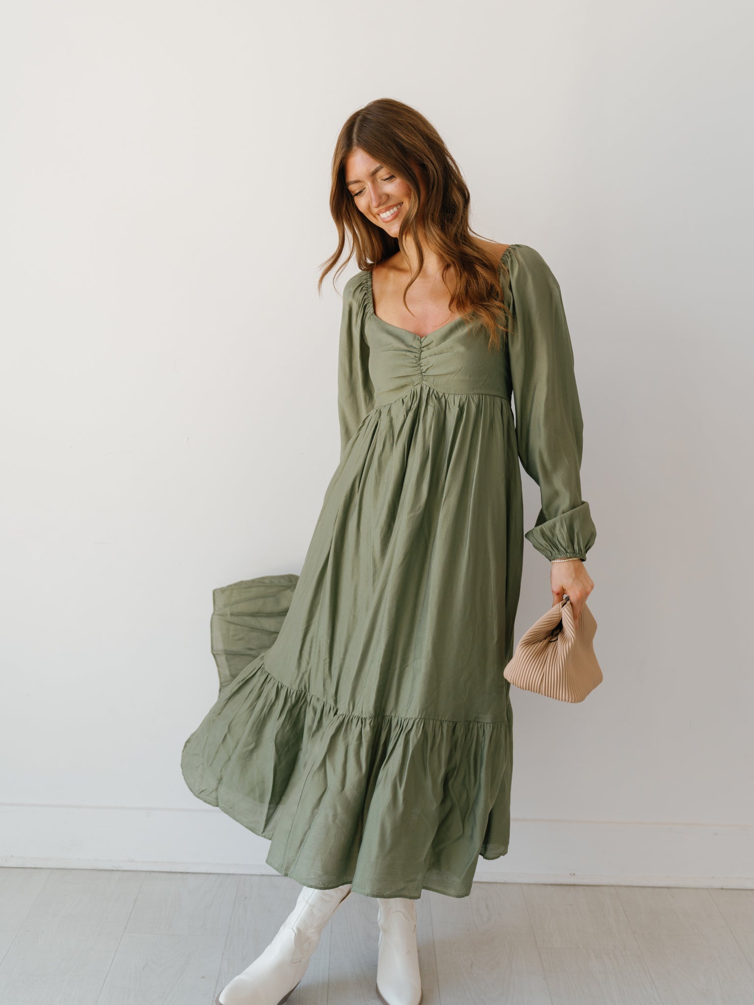 Montreal Mist Dress - Olive