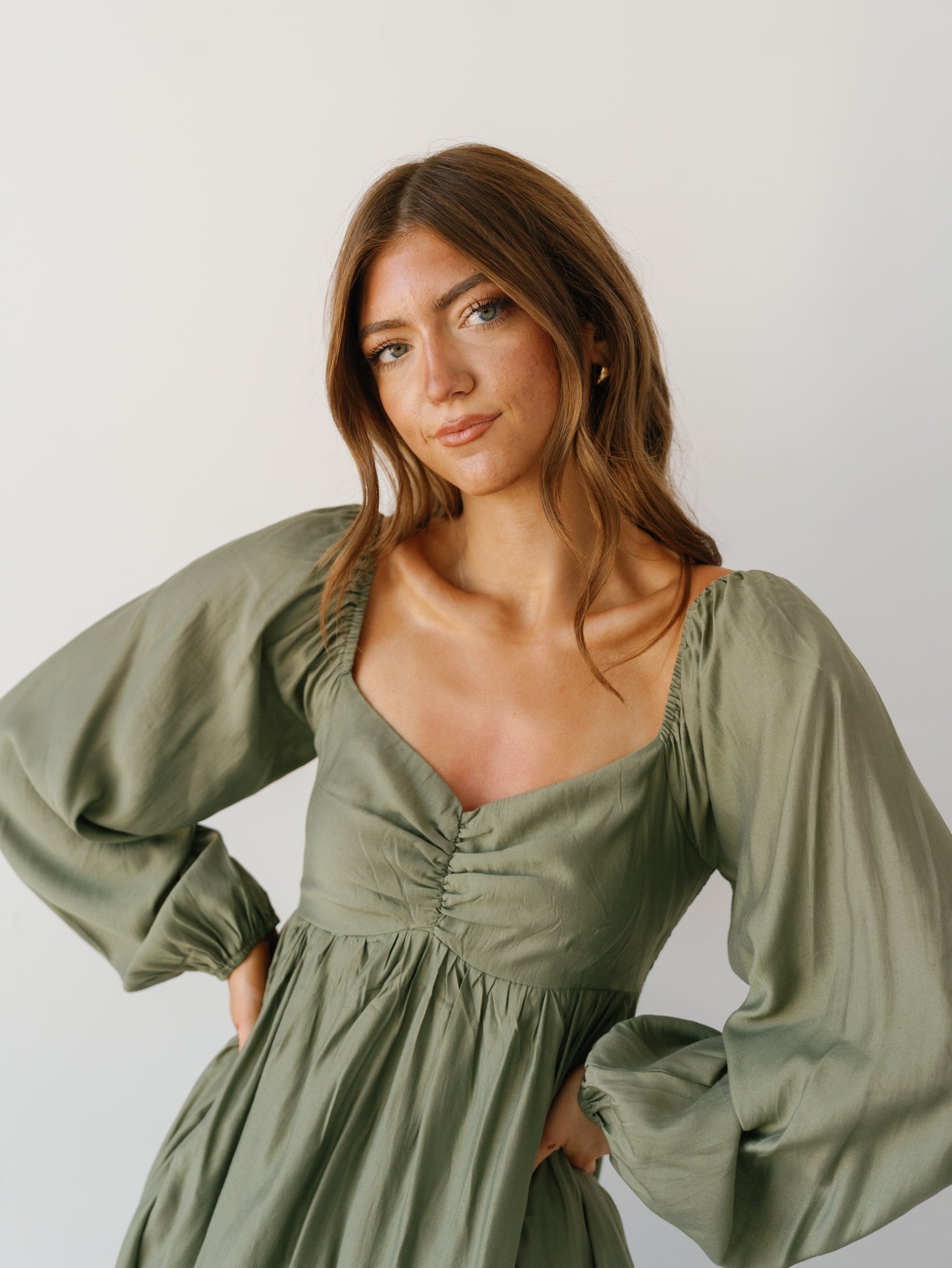 Montreal Mist Dress - Olive