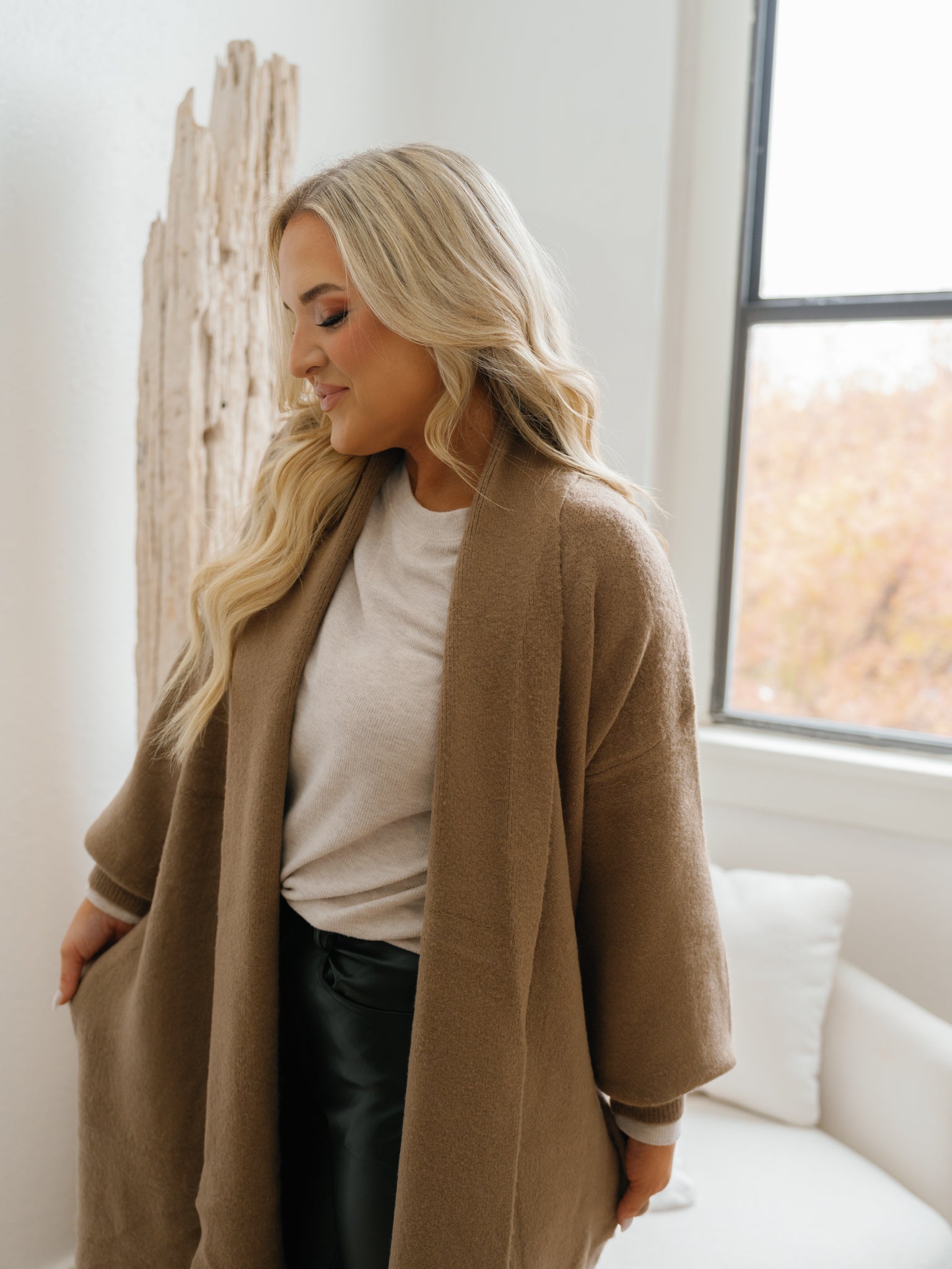 Brooklyn Cardigan - Taupe