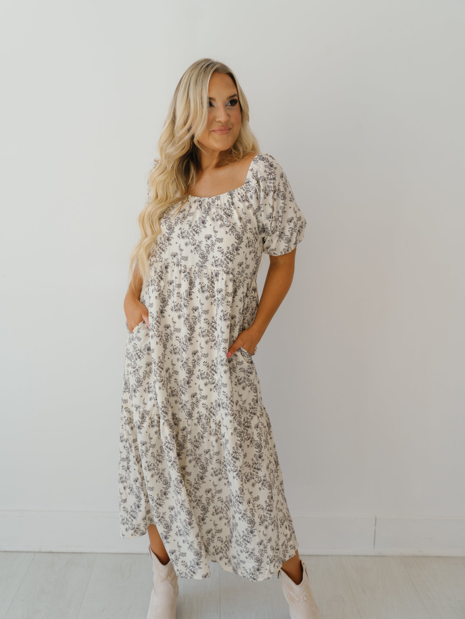 Hattie Dress - Ecru