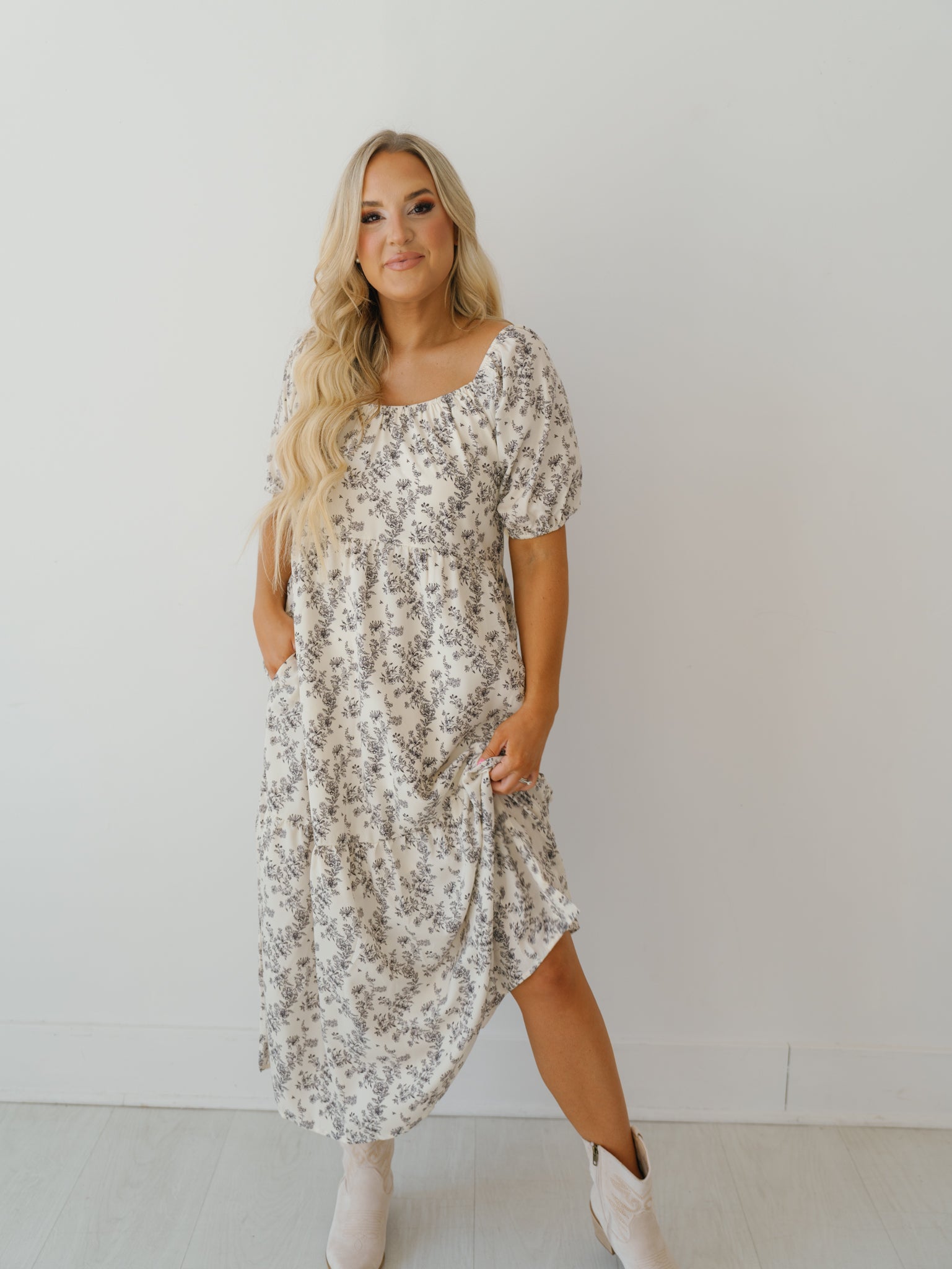 Hattie Dress - Ecru