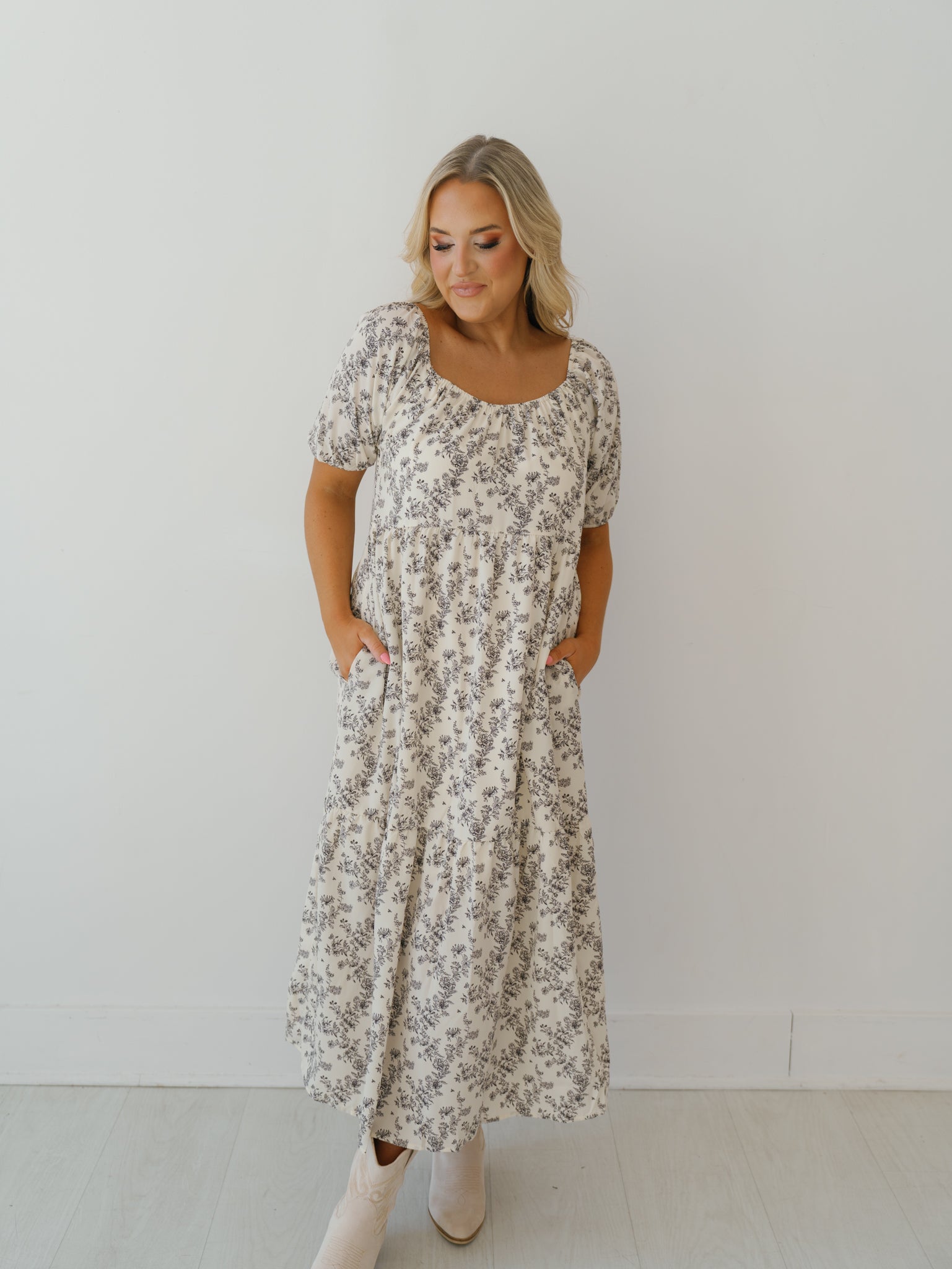 Hattie Dress - Ecru