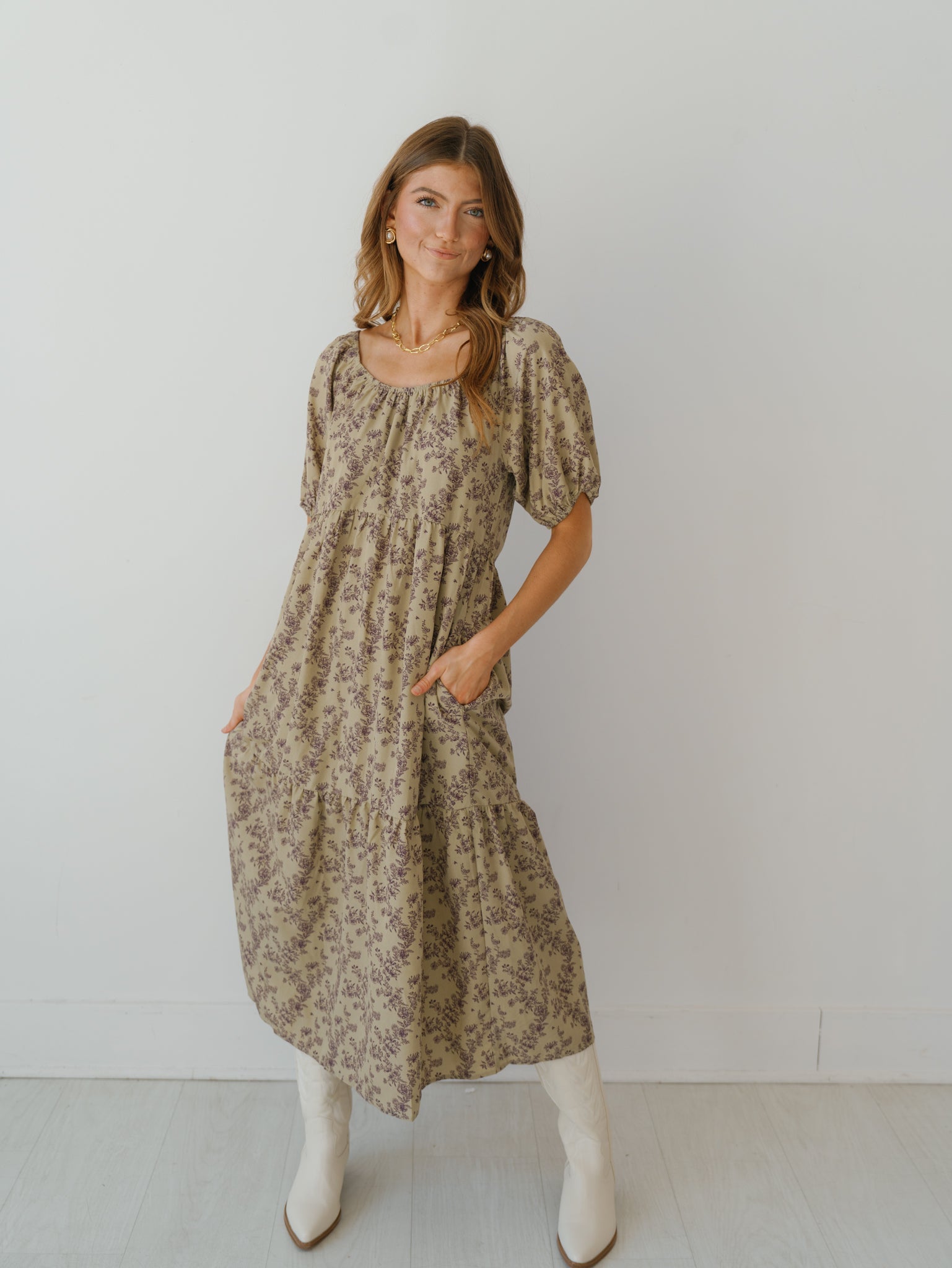 Hattie Dress - Khaki