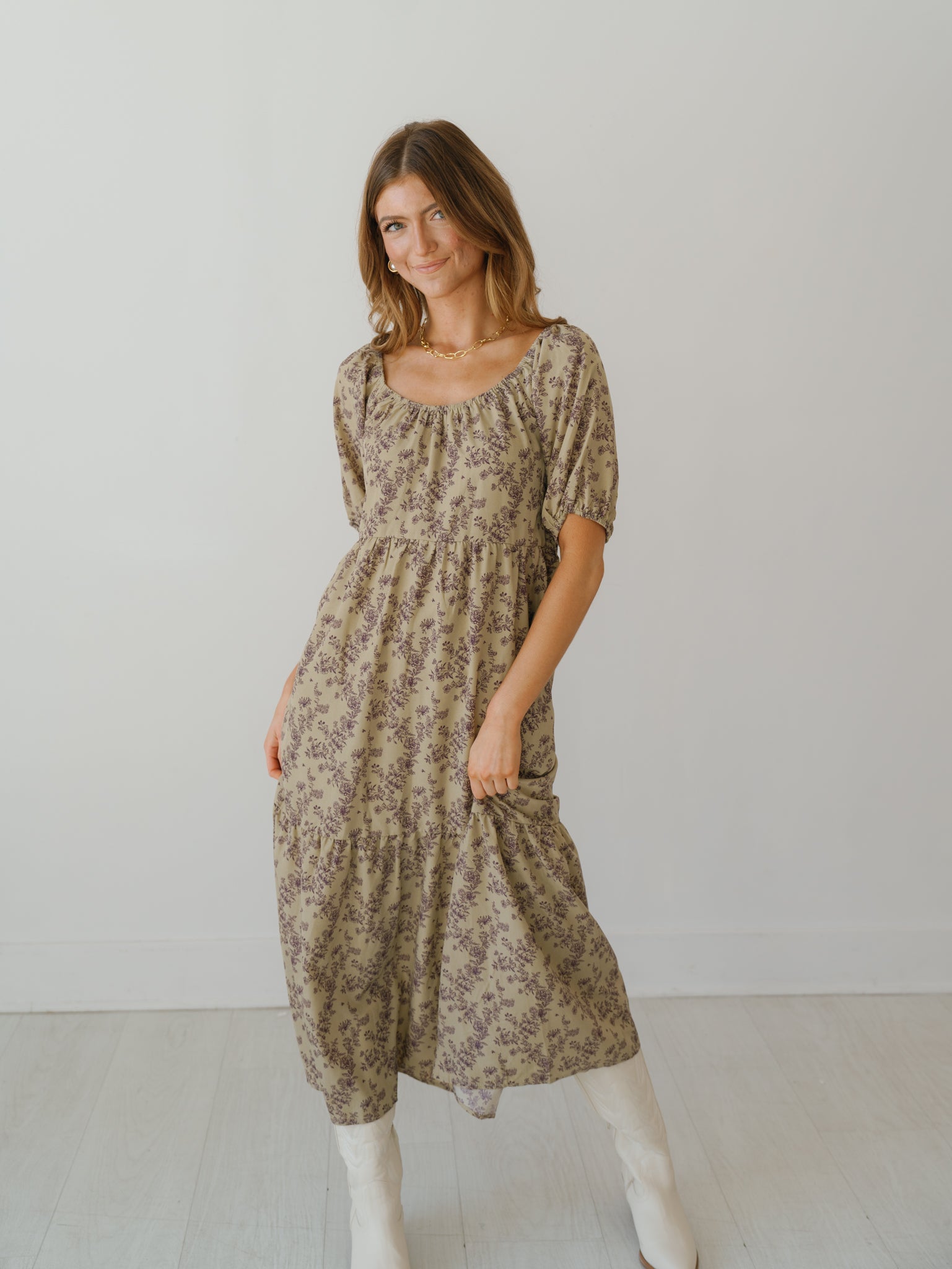 Hattie Dress - Khaki