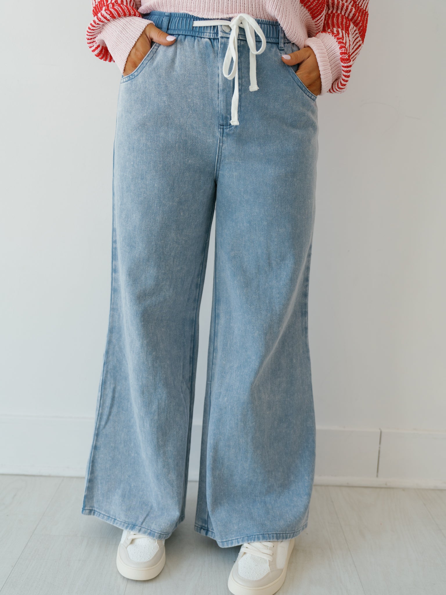 Brio Wide Leg Denim Pants