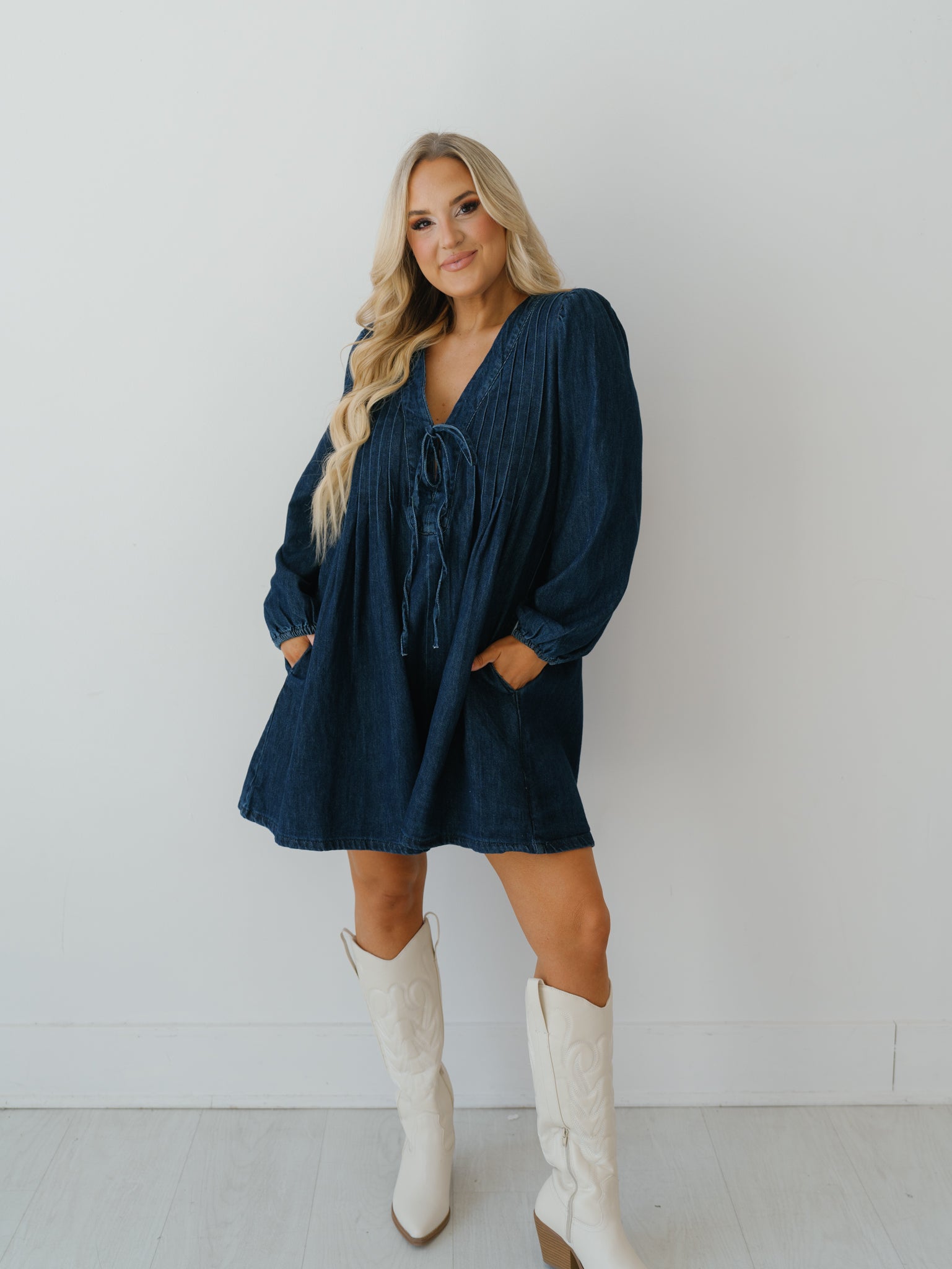 Liberty Romper - Dk Denim