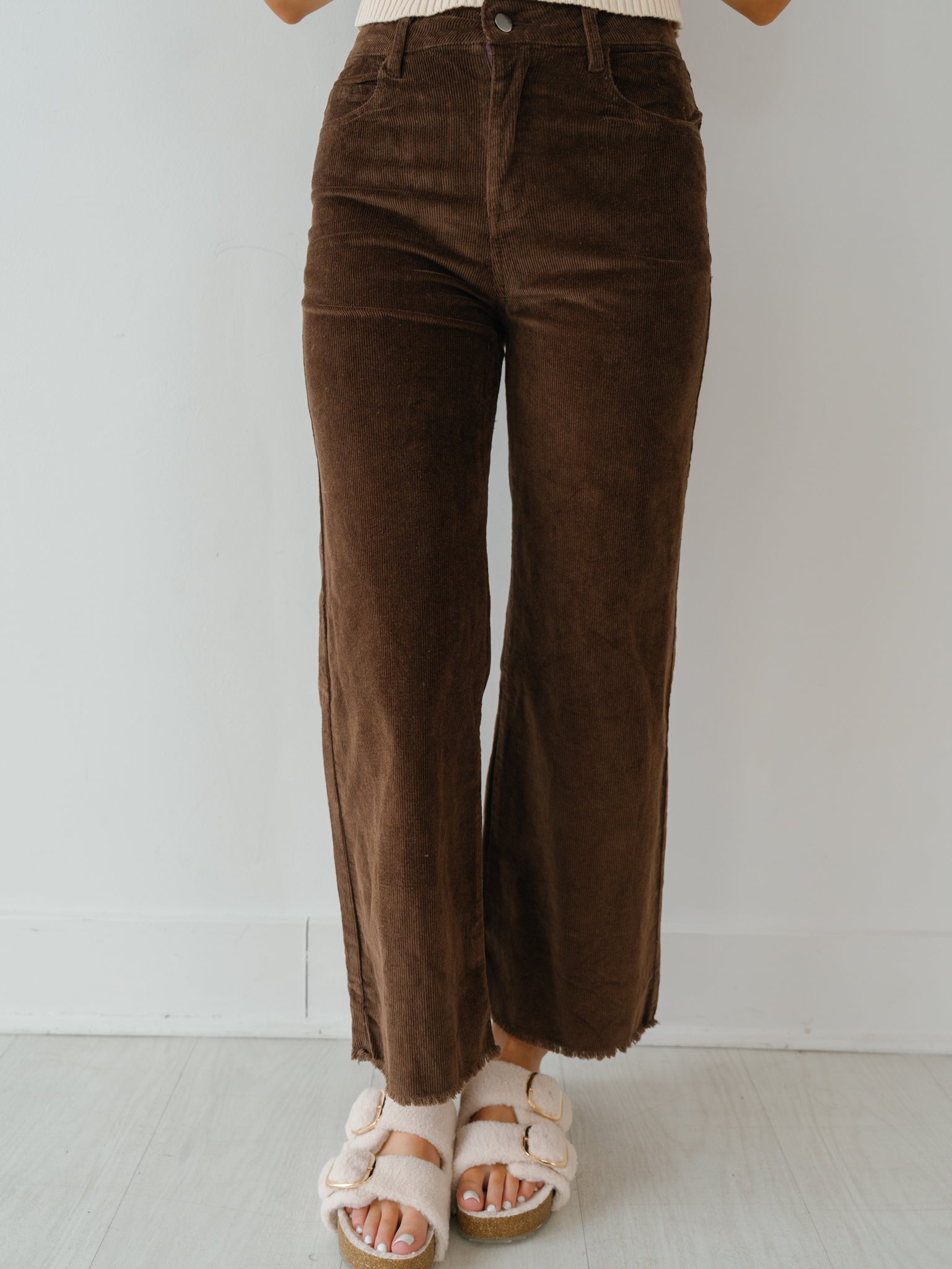 Teagan Corduroy Pants - Coffee