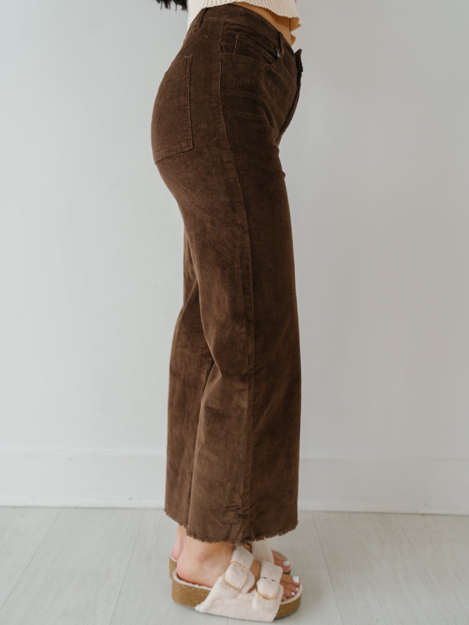 Teagan Corduroy Pants - Coffee