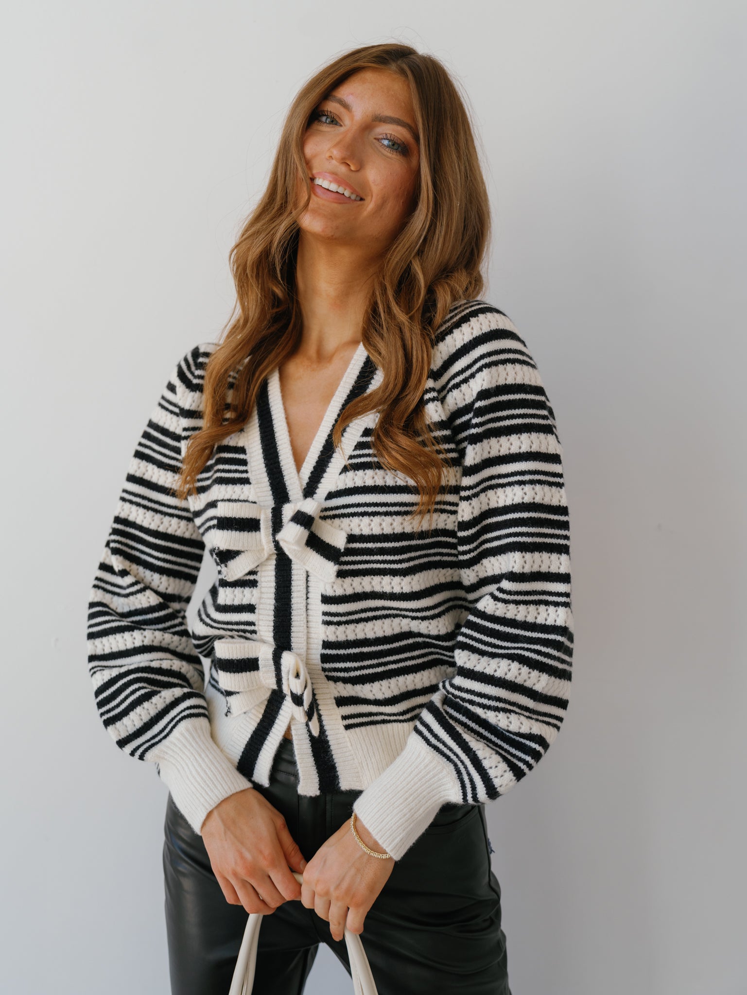 Twilight Dream Cardigan - Ivory/Black