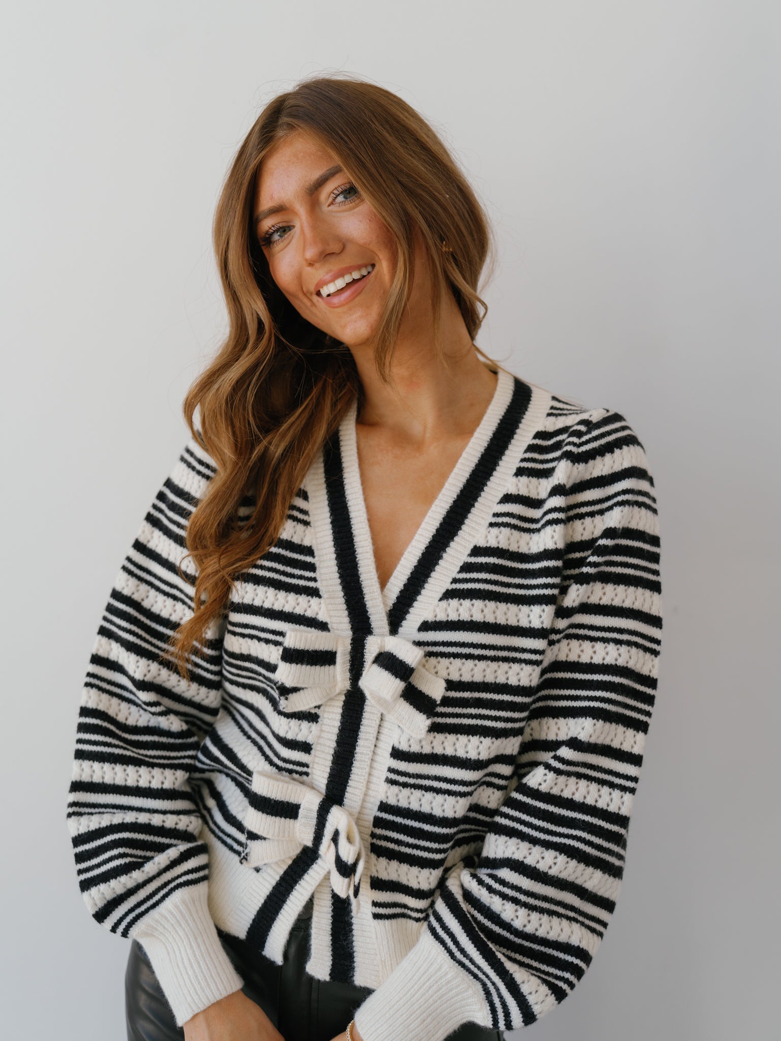 Twilight Dream Cardigan - Ivory/Black