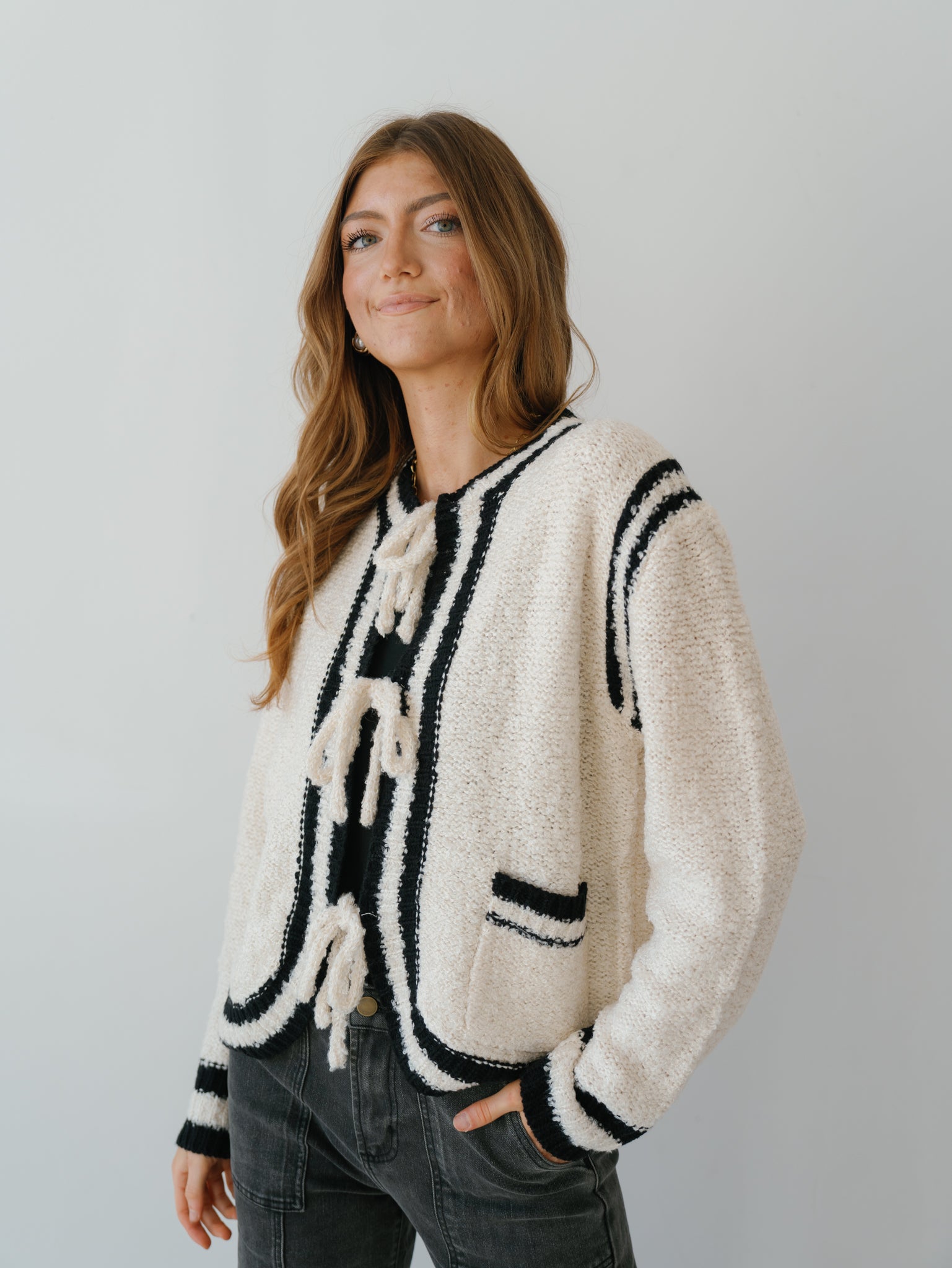 Whitney Cardigan - Ivory