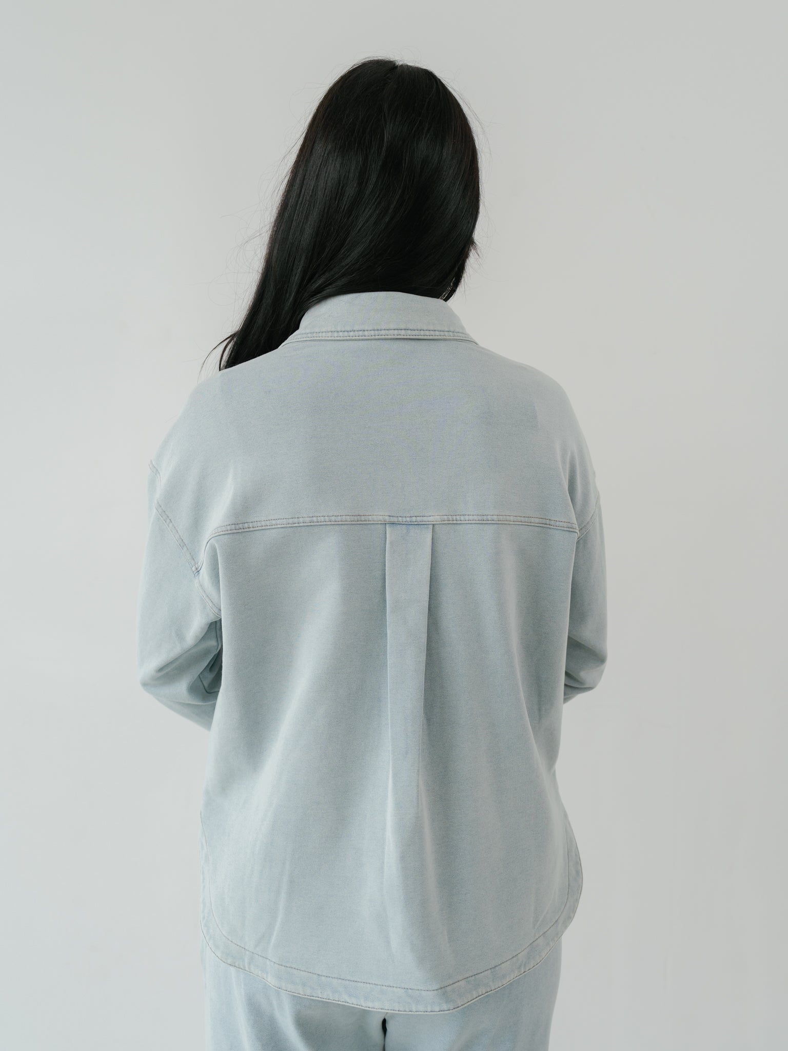 Cairo Calm Shacket - Denim Blue