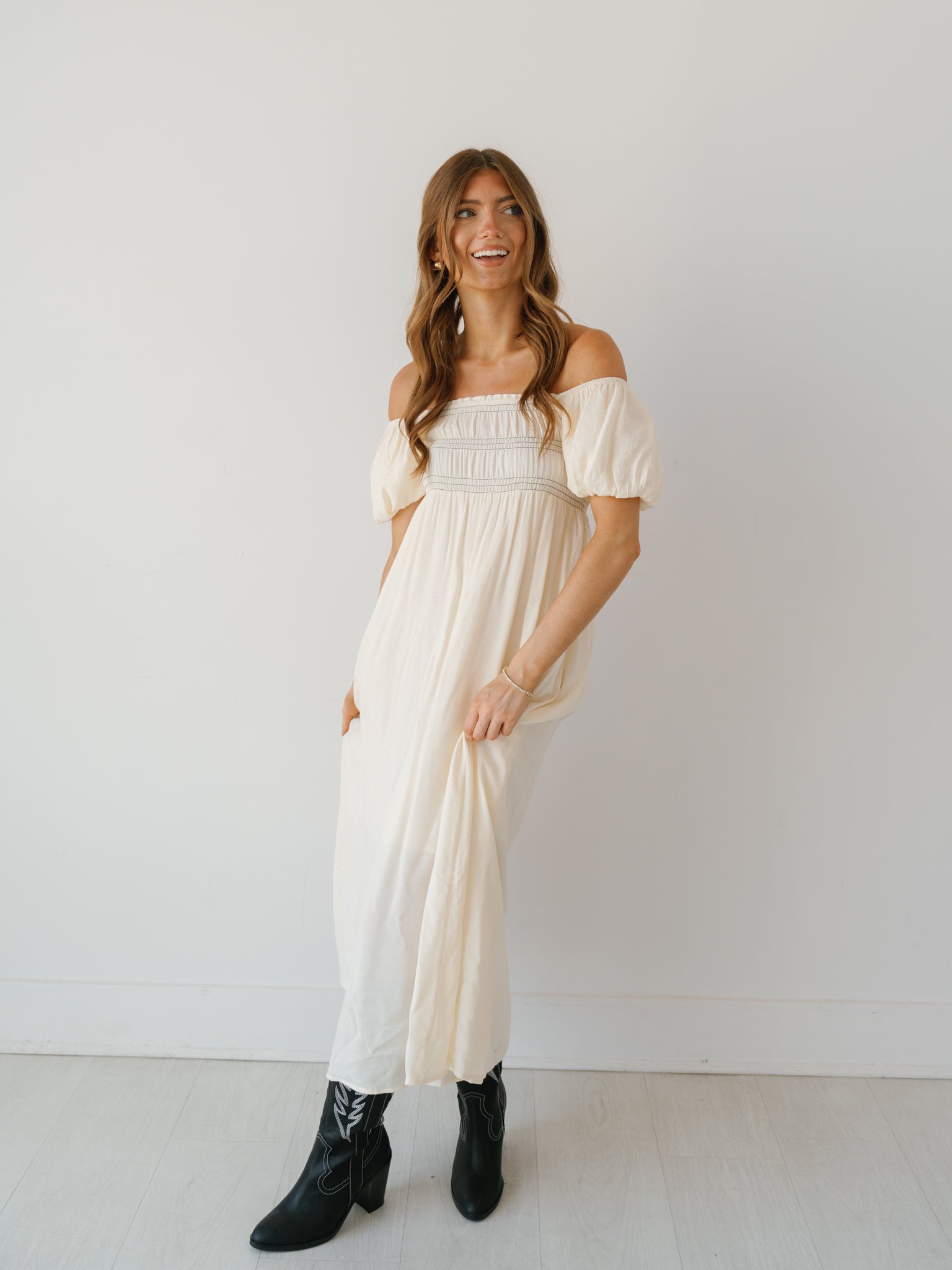 Annabelle Dress - Ivory - FINAL SALE