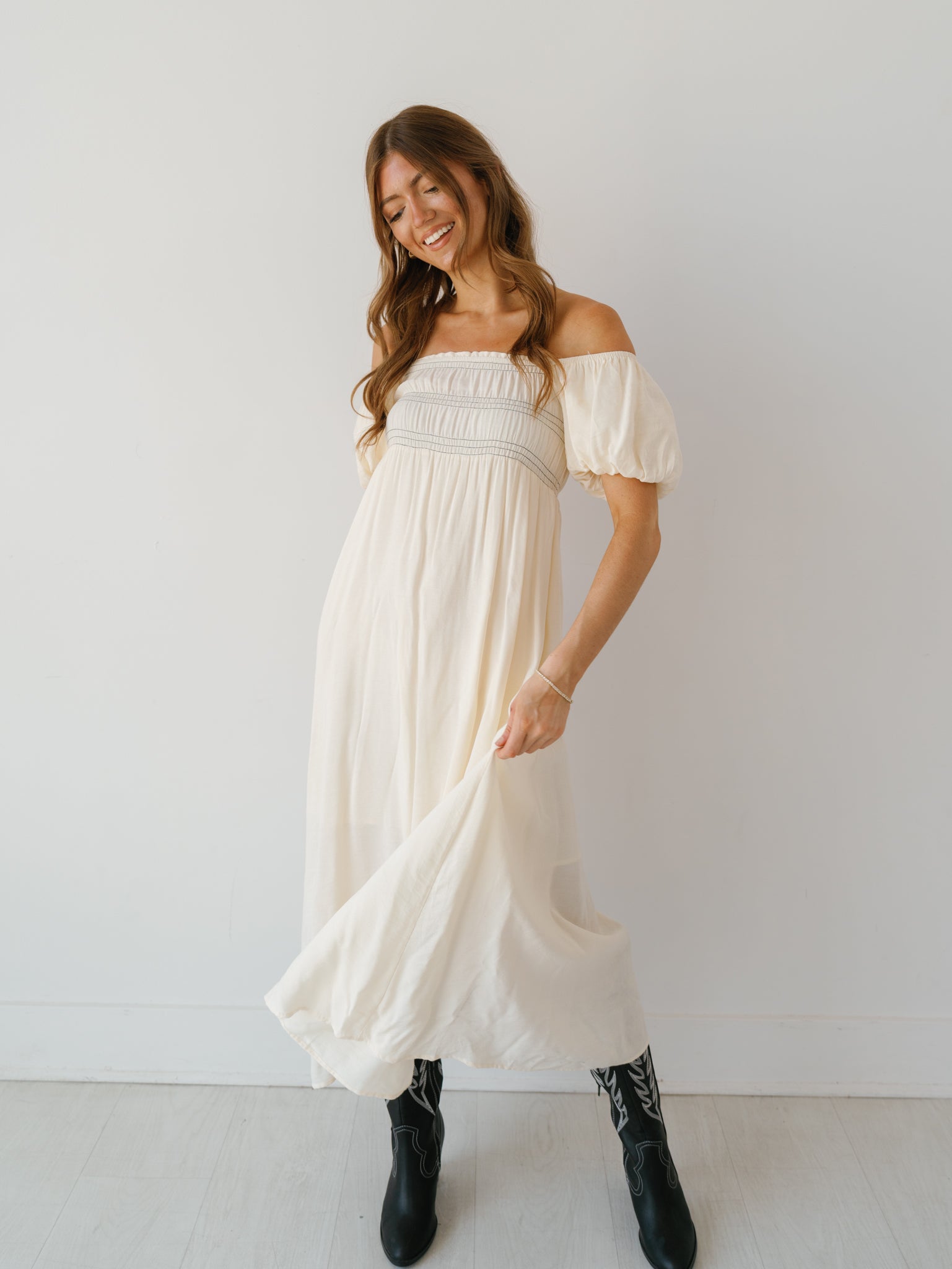 Annabelle Dress - Ivory - FINAL SALE