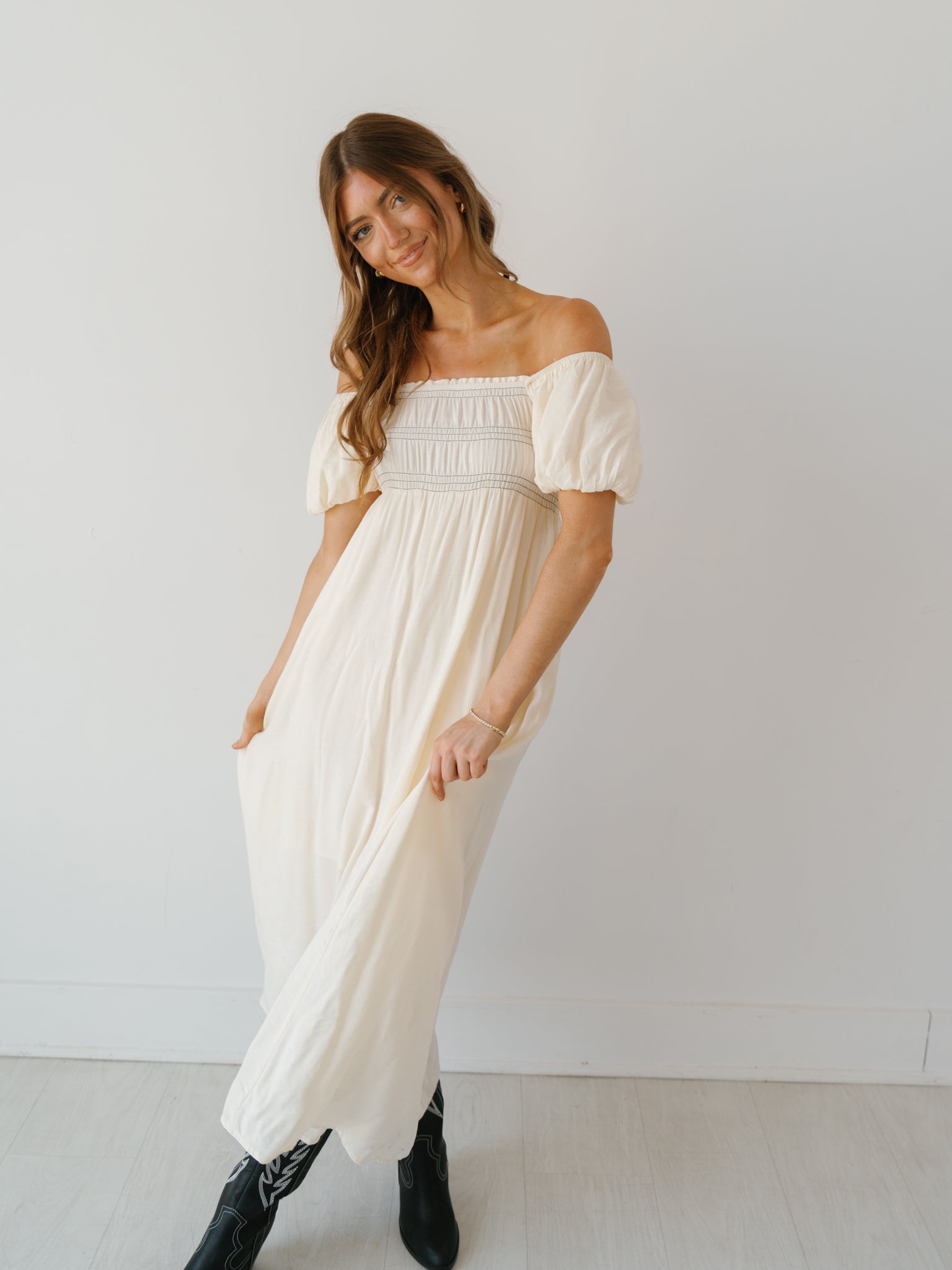 Annabelle Dress - Ivory - FINAL SALE