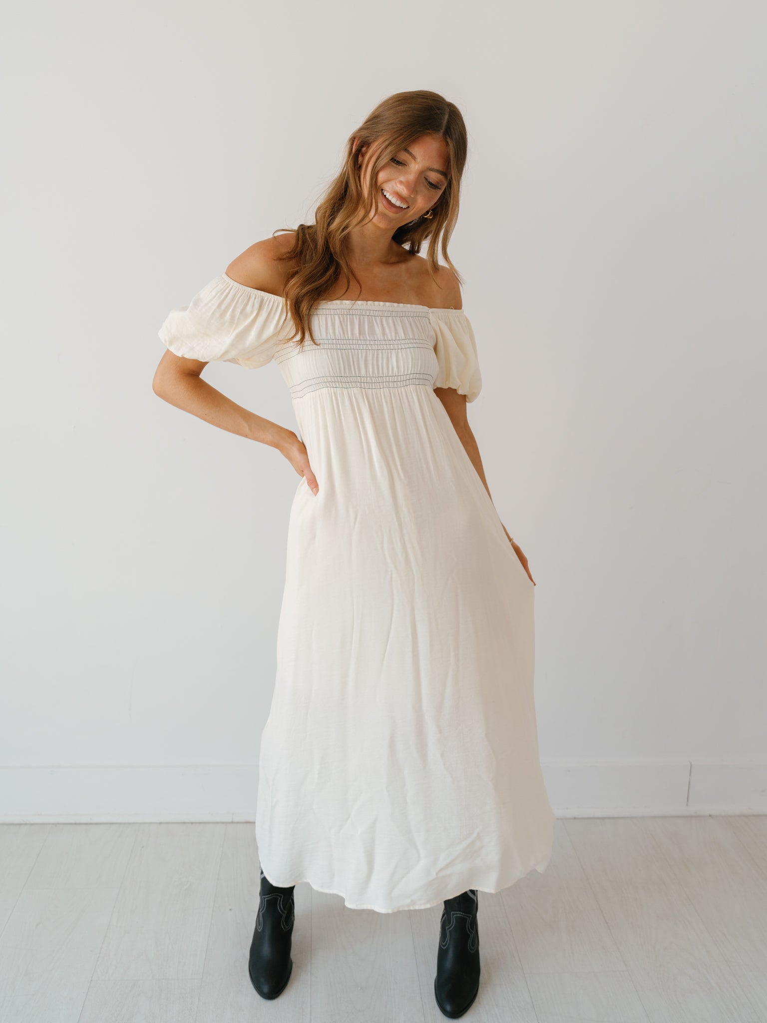 Annabelle Dress - Ivory - FINAL SALE