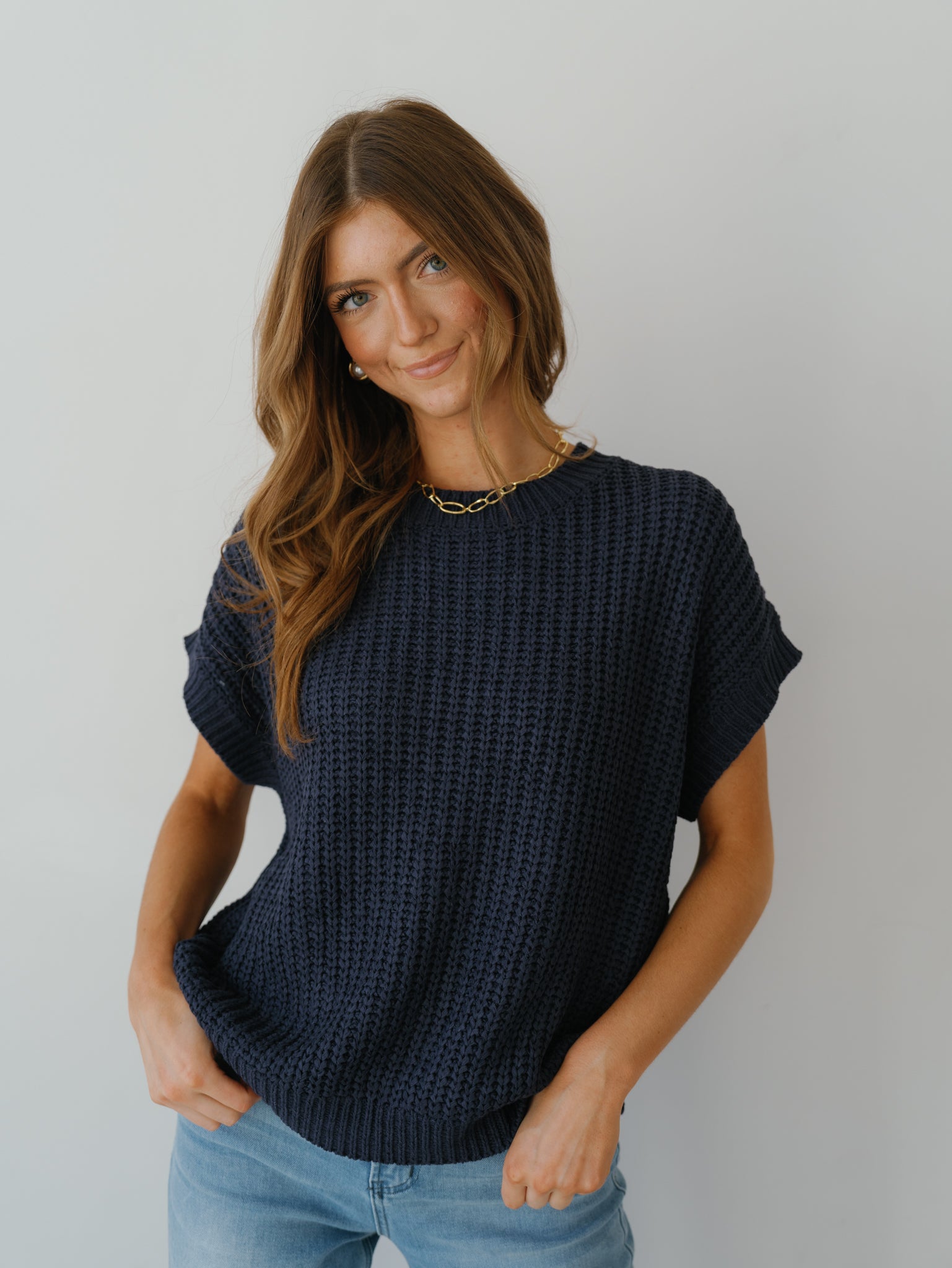 Leah Sweater - Navy