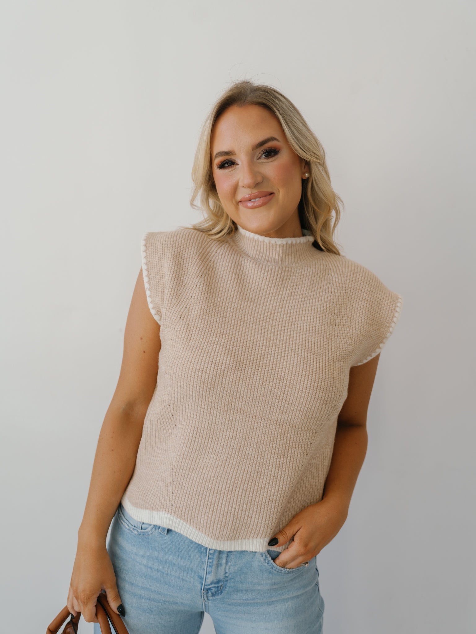 Tessa Sweater Top - Oatmeal