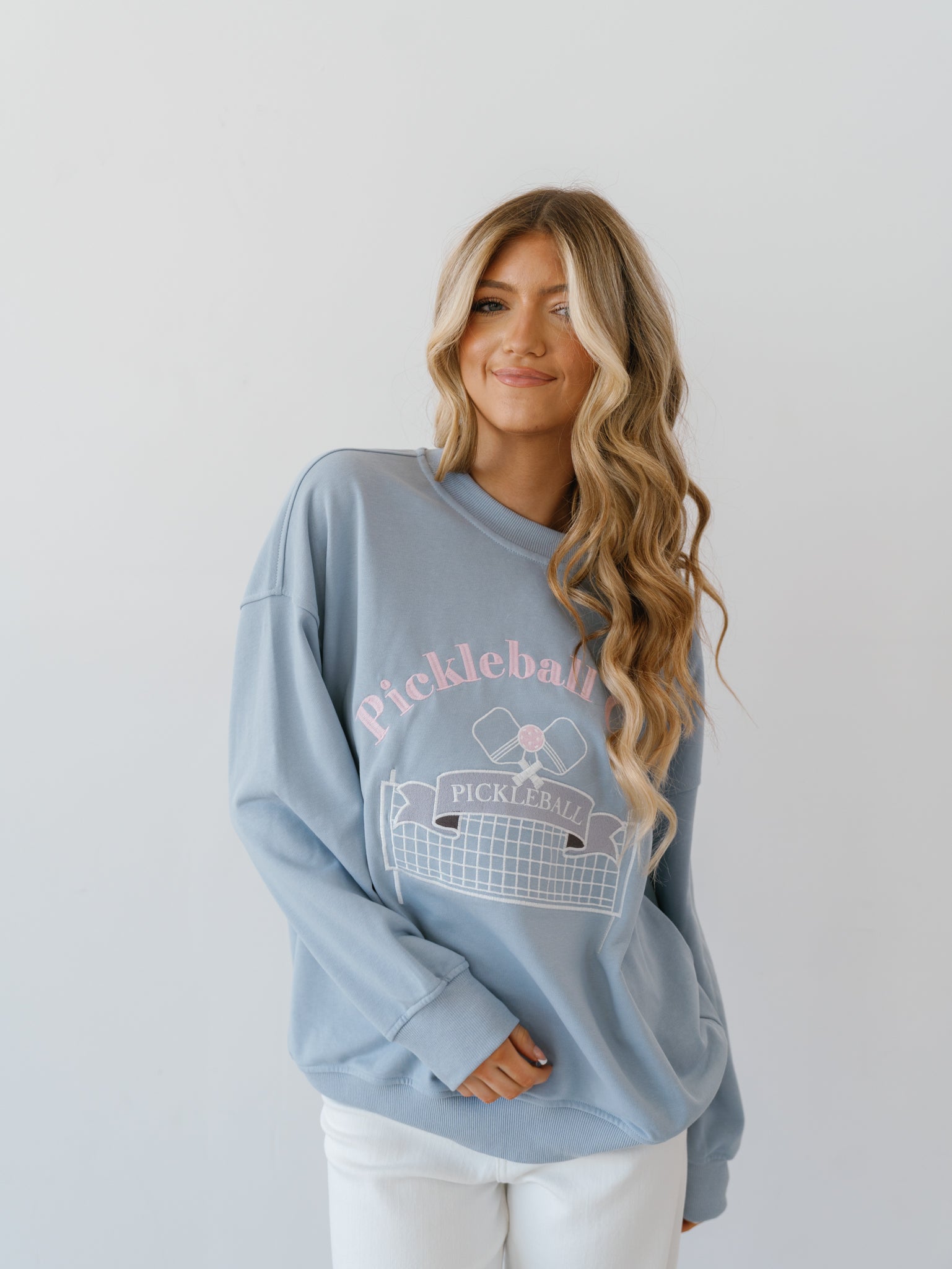 Pickleball Club Sweatshirt - Lt. Blue