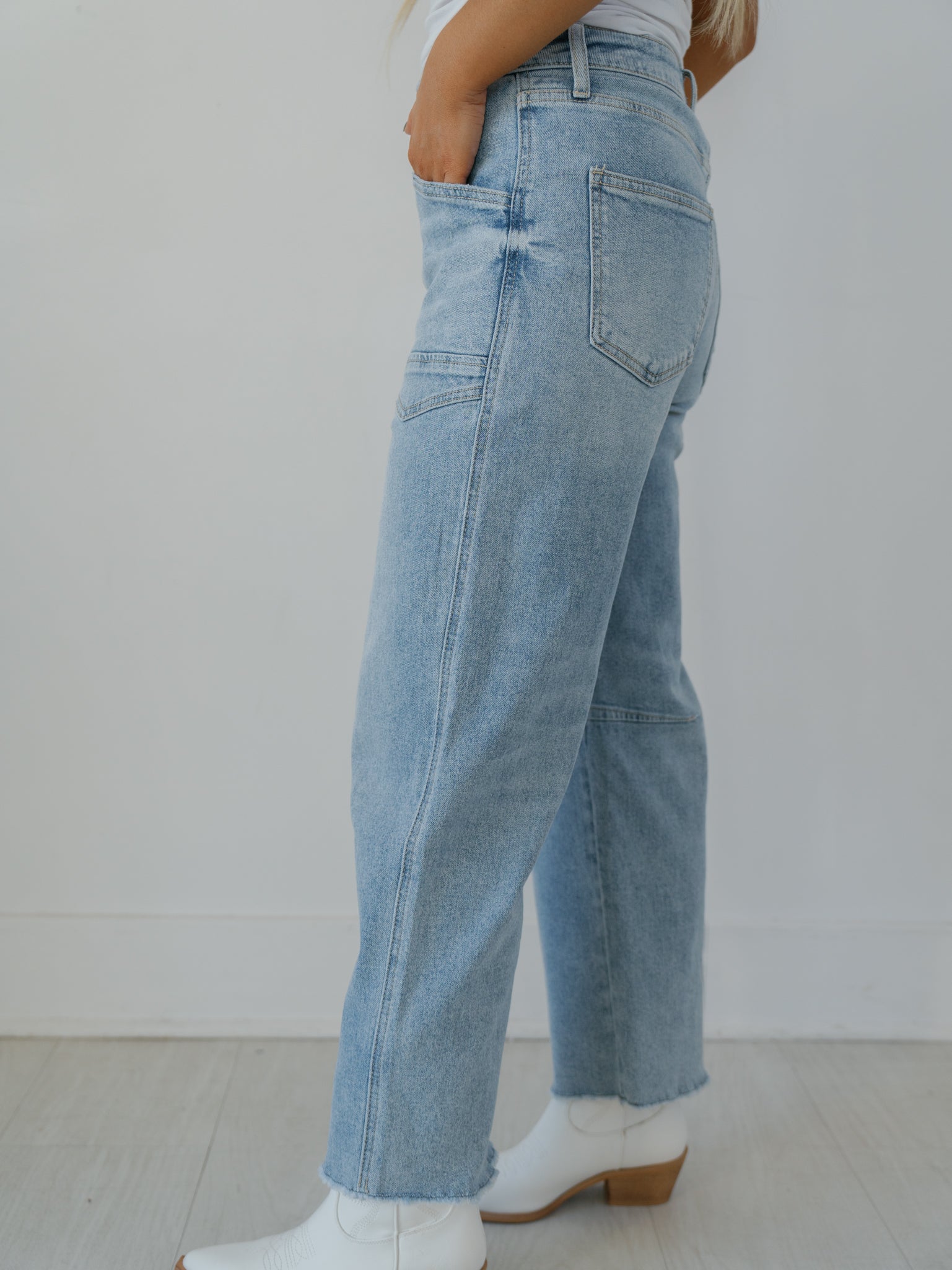 Jessie Super High Rise Barrel Jeans